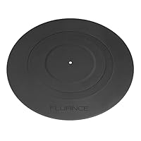 Fluance Turntable Platter Mat (Rubber Black) - Durable Audiophile Grade Silicone Design for Vinyl Record Players (PFHTRP)