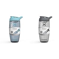 Promixx 2-Pack PURSUIT Protein Shaker Bottle With Snap-Fit Agitator, Metric Measurement Scale, BPA-Free