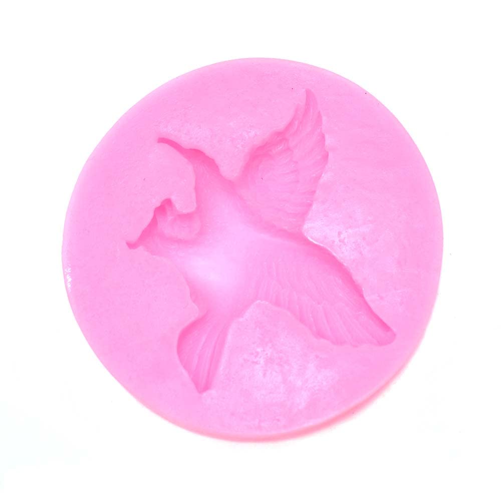 RELAND SUN 1pc Cute 3D Flying Eagle Silicone Mold for DIY Desserts Soap Cake Decoration Chocolate Pudding Fondant Mold