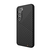 ZAGG Gear4 Denali Samsung Galaxy S23 Series Phone Case (Textured), D30 Drop Protection up to 16ft / 5m, Works with Wireless Charging Systems, Reinforced Backplate with Edge-to-Edge Protection Black