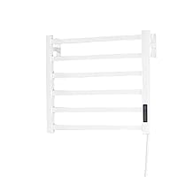 Towel Rack Electric Towel Rack Dryer with A Timer Electric Heated Towel Rack Wall Mount Plug-in, Built-in Timer with LCD Indicators,Built-in Thermostat Easy Install