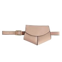 Womens Mini Adjustable Waist Snakeskin Fanny Belt Pack Bag Phone Purs (Pink)