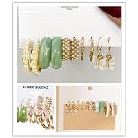 15 Pairs Butterfly Earring Set Creative Simple Inlaid Pearl Earrings Women