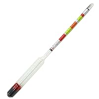 Triple Scale Hydrometer Home Brewing Alcohol Tester Wine Making Equipment for Beer, Triple Scale Hydrometer