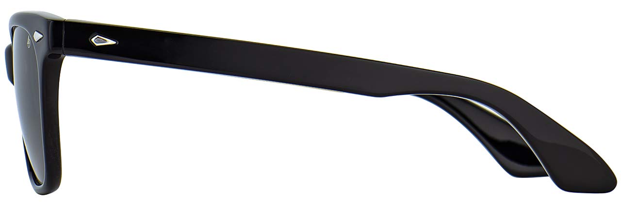 AO Saratoga Sunglasses - Black - True Color Gray AOLite Nylon Lenses - 52-19-145