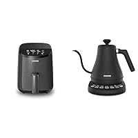 Cosori Mini Air Fryer 2.1 Qt, 4-in-1 Small Airfryer, Bake, Roast, Reheat, Space-saving & Low-noise & Electric Gooseneck Kettle with 5 Temperature Control Presets, Pour Over Kettle