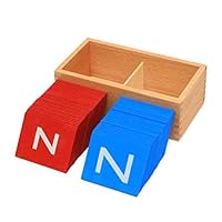 DANNI Children Language Educational Toys Montessori Lower and Capital Case Sandpaper Letters Boxes Kids ABC Educational Early Development