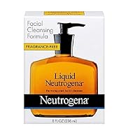 Fragrance Free Liquid Facial Cleansing Formula, 8 Oz (2 Pack)
