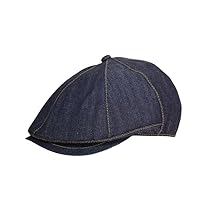 Letter RE-H-2306102 10 oz Denim 8-Piece Hat/Winter Men's Hat, Made in Japan