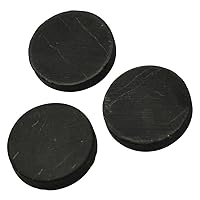 Authentic Shungite Sticker for Phone Case Tablet Laptop Computer - Round Dot Healing Energy Shungite Stones Protection Plate with Carbon Fullerenes 3 Pack (Unpolished, 20 mm / 0.78