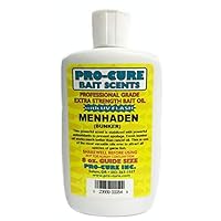 Pro-Cure Stabilized Menhaden Bait Oil, 8 Ounce, yellow