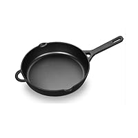 Black Pot - Cast Iron Non-stick Pan, Heavy Duty Round Frying Pan Cookware