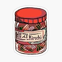 Korean Food Kimchi Cabbage Vinyl Sticker (4