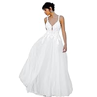 Women's Off-Shoulder Wedding Dresses for Bride 2024 Lace Appliques Long Tulle Bridal Gowns