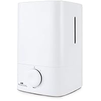 Humidifiers for Bedroom Convenient Oversized 4.5L Tank Runs for 70 Hours for Large Room up to 400 Sq Ft Top Fill Cool Mist Humidifier Ideal for Baby Room and Plants MH-419, White, 1.2