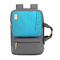 DIBI Unisex 10-14 inch Multifunction Backpack Tote Bag with Shoulder Strape -Orange Blue (Orange)