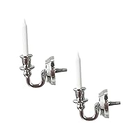ERINGOGO 1 Pair Dollhouse Wall Light Mini House Prop Toddler Pretend Play Dollhouse Wall Sconce Miniature Candle Light Home Gadgets Home Decorations Doll House F122 Ferroalloy Accessories