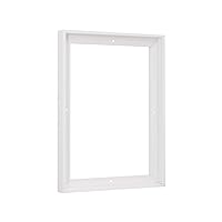 Floater Frame 16x20 for 3/4 (0.75) inch Deep Canvas Paintings/Canvas Prints/Wood Canvas Panels/Wall Art/Wall Decor/Home Decor/Artwork (White, 16 x 20 inch, Portrait)