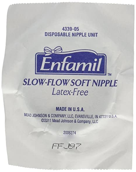 Enfamil Slow Flow Soft disposable bottle Nipples Latex free Lot of 20