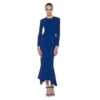 ANASTASIIA IVANOVA Elegant Midi Dress in Two Trendy Colors Eco Suede