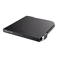 BUFFALO MediaStation Portable DVD Drive/External, Plays and Burns DVDs and CDs with USB Connection. M-DISC Support. Compatible with Laptop, Desktop P