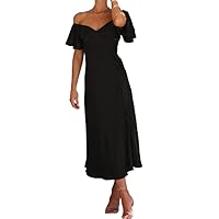 Daily Off The Shoulder Dress,Off The Shoulder Dresses for Women,Off The Shoulder Summer Dress