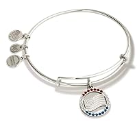 Alex and Ani AA650422SS:Celebration Flag EWB:Shiny Silver:Multi