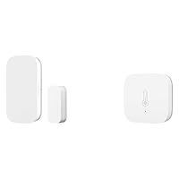 Door and Window Sensor Plus Temperature and Humidity Sensor, Requires AQARA HUB, Zigbee Connection, for Remote Monitoring and Smart Home Automation, Compatible with Apple HomeKit, Alexa