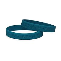 Ovarian Cancer Awareness Silicone Bracelet 25 Pack
