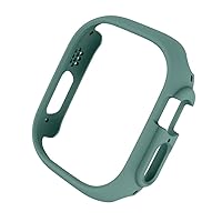 Matte Cover for Apple Watch Series 7/8 41mm45mm Protective Bumper Hard PC Frame Protector Case for iwatch Series8 Pro/Ultra 49mm (Color : Green, Size : 49MM iwatch Ultra)