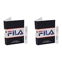 Fila Fragrance for Men - Eau de Toilette for the Active Man - Amber Fougere with Notes of Bergamot, Sage and Vetiver - Iconic, Refreshing Scent for Day or Night - Mini, 1.5 ml (Pack of 2)