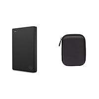 Portable 1TB External Hard Drive HDD USB 3.0 for PC Laptop and Mac (STGX1000400) & Amazon Basics External Hard Drive Portable Carrying Case