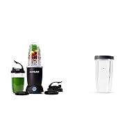 nutribullet® Pro+ 1200 Watt Personal Blender with Pulse Function SKU – Matte Black & 32 Ounce Colossal Cup with Standard Lip Ring
