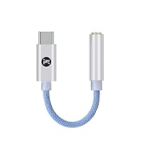 JCALLY JM12 Type C USB C DAC Chip KT02H20 DSD128 Silver-Plated Conductor Digital Audio Adapter (Blue)