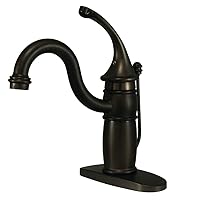 Kingston Brass KB1405GL Georgian 4-Inch Centerset Lavatory Faucet with Pop-Up, Oil Rubbed Bronze