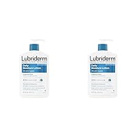 Lubriderm Fragrance Free Daily Moisture Lotion + Pro-Ceramide, Shea Butter & Glycerin, Face, Hand & Body Lotion for Sensitive Skin, Hydrating Lotion for Healthier-Looking Skin, 16 fl. oz (Pack of 2)