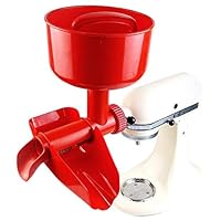 Houseware Fruit Strainer Accessory For KitchenAid Mixers- Strains High Volumes Of Tomatoes and Apples, Oversized Loading Bowl, Dishwasher Safe, Replaces FVSFGA, Patent Pending