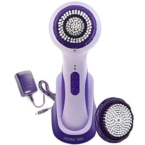 Michael Todd Beauty - Soniclear Elite - Facial Cleansing Brush System - 6-Speed Powered Exfoliating Face & Body Brush