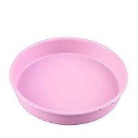 Sakura pink round non-stick 8-inch pizza pan oven household pizza pan baking tool (size: length 8 inches × height 1.2 inches)