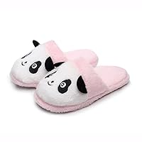 AONTUS Ladies Cute Slippers Winter Plush Buddies Slippers for Women Super Soft