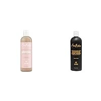 Relaxing & Soothing Body Washes with Shea Butter, Pink Salt & African Black Soap, 13 Ounce (2 Pack)