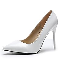 Women's Sexy Pointed Toe Thin Heeled Pumps Fax Suede Slip On Wedding Party Heeled Sandals
