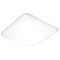 Lithonia Lighting FMLSDL 20 35840 M4 20-Inch Dimmable LED Square Flush Mount, ,4000 Lumens, 120 Volts, 44 Watts, Damp Listed White