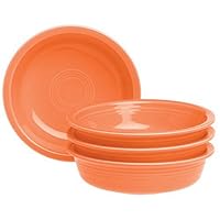 Fiesta Tangerine 851 19-Ounce Medium Bowls, Set of 4