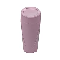 Car Trash Can with Lid, Mini Portable Leakproof Automotive Garbage Bin Multipurpose Organizers and Storage, Universal for SUV, Truck, RV, Home, Office, Kitchen, Bedroom and More（Pink）