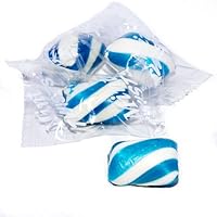 Blue Cylinder Shaped Mint Candy Twists - 2 Pounds