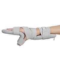 Stroke Hand Brace, Hand Splint Night Fixer, Adjustable Strap, Five Fingers Can Be Separated, Soft and Skin-Friendly Material, for Stroke Hand Pain Tendinitis Sprain Fracture Arthritis