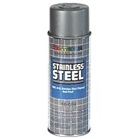 Stainless Steel Rust Protective Spray Paint - STAINLESS STEEL SPRAY 16 Oz. Can, 13 Oz. Net Wt. 6 LOT CASE