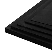 Non-Adhesive Eva Foam Gasket Sheet, Soundproof Foam Sheet, DIY Foam Sheet, Easy Cut Sound Insulation Foam Sheet, Black, 5mm Thick