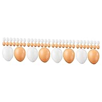 ERINGOGO 64 Pcs Simulation Egg Props Kids Decor Decorative Eggs Kids Crafts Easter Eggs Tree Ornaments Trim Realistic Chicken Eggs Toy Golden Egg Child Chinese Style PVC